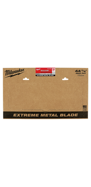 Milwaukee Extreme Thick Metal 8/10 TPI Band Saw Blades 25PK - Deep Cut - 48-39-0605