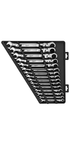 Milwaukee 15pc Flex Head Ratcheting Combination Wrench Set - Metric - 48-22-9513