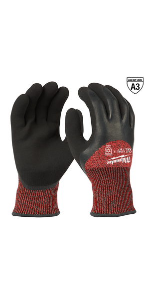 Milwaukee Cut Level 3 Winter Dipped Gloves - 48-22-8924