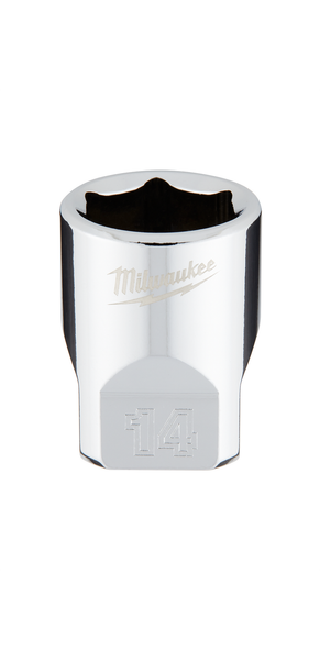 Milwaukee 1/4" Drive 14mm Metric 6-Point Socket - 45-34-9040