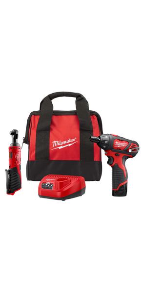 Milwaukee M12 Screwdriver W/ 3/8" Ratchet Kit - 2401-21R (Discontinued)