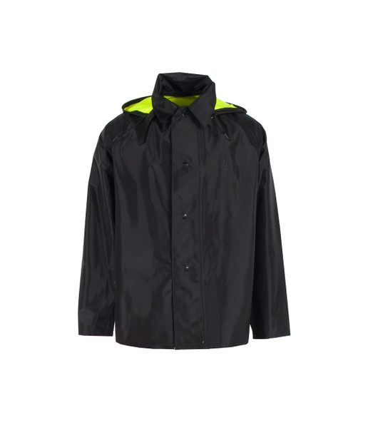 Neese UN011-03-2-LBK-4X 475RJH3M Duty Reversible Jacket with 3M Reflective Taping-Hi-Vis Lime/Black-Size 4X