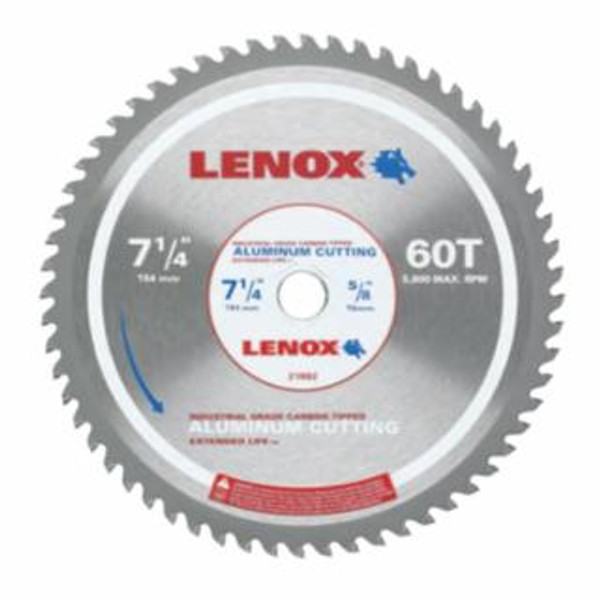 7-1/4" 60T ALUMINUM METAL CUTTING SAW BLADE