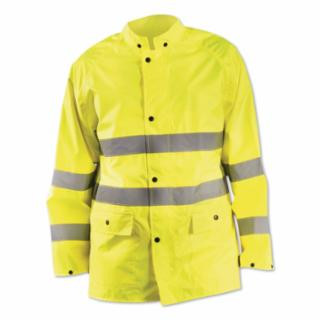 Occunomix LUX-TRJKT-Y3X Breathable Rain Jacket Yellow 3X Class 1