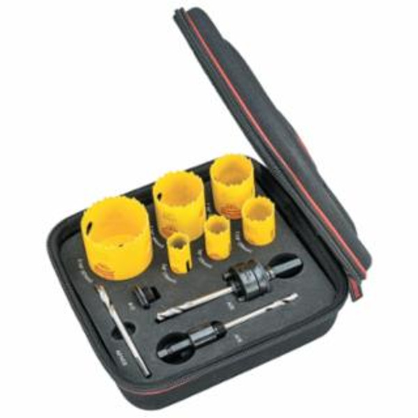 L.S. STARRETT DCH GEN PURPOSE KIT W/9HOLESAWS & 4 ACCESSORIES KDC06041-N