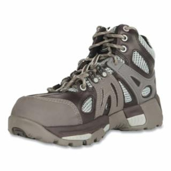 OLIVER BY HONEYWELL GRAY/RED  LEATHER MID-HIKER  5 IN  STEEL TOE  WP OL11112-BLK-140