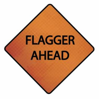 36" FLAGGER AHEAD 3017624
