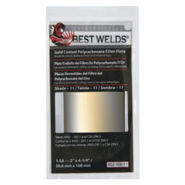 BEST WELDS BW-2X4-1/4 #8 GC POLY FILTER PLATE 901-932-109-11