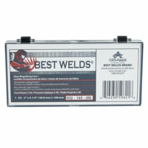 BEST WELDS BW-2X4-1/4 POLYCARB  MAGLENS 1.00 DIOPTER 901-932-145-350