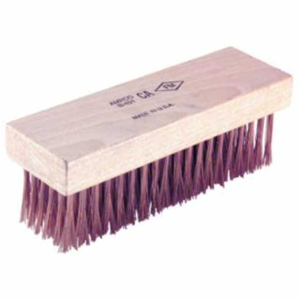 AMPCO SAFETY TOOLS 6X19ROW FLAT BACK RND WIRE BRUSH