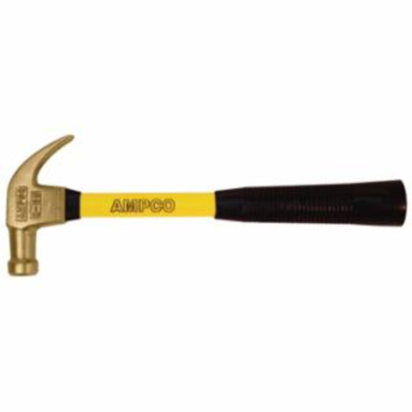 AMPCO SAFETY TOOLS 1 LB. CLAW HAMMER W/FBG.HANDLE