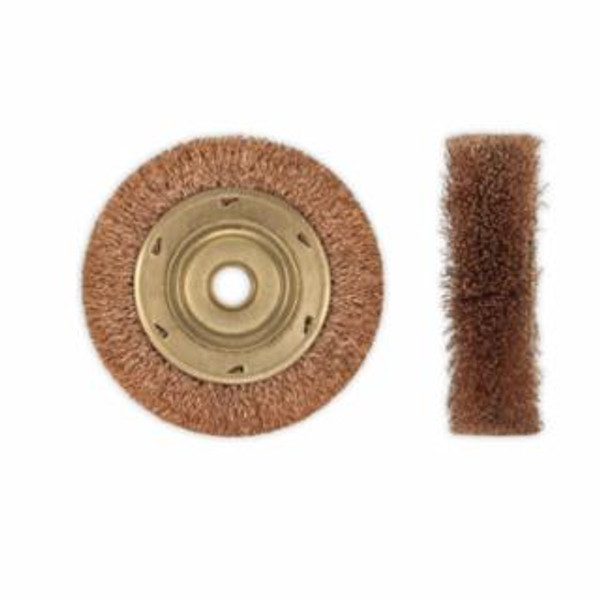 AMPCO SAFETY TOOLS 4" DIA. WHEEL- 3/8" PLAIN ARBOR CRIMPED WIR