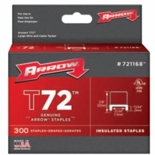 ARROW FASTENER T72 INSULATED STABLE 13/64"X31/64"