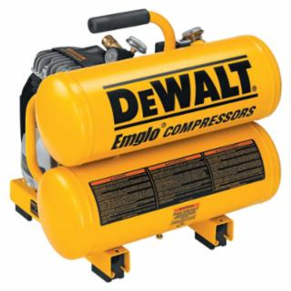 DEWALT® AIR COMPRESSOR 2 HP 4 GAL HAND CARRY TWIN TANK