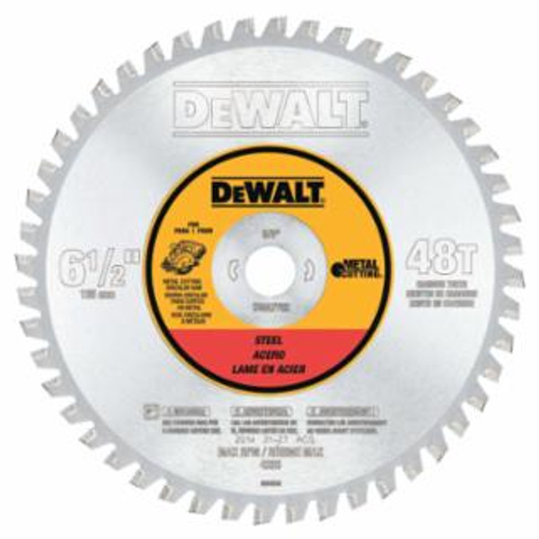 DEWALT® 6-1/2 IN 48T FERR MTL CUT 5/8IN ARBOR