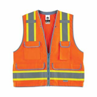 Ergodyne 21453 Glowear 8254Hdz Class 2Hd Surveyors Vest Orange