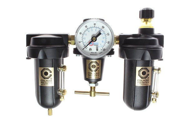 17020 1/2" FILTER/REG/LUB TRIO W/METAL BOWL