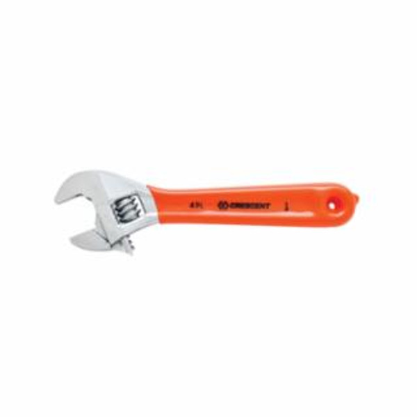 CRESCENT® ADJ WRENCH 4" CHROME CUSHION CARDED SENSORMATIC