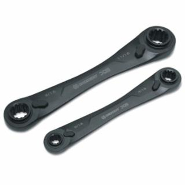 CRESCENT® RATCHETING WRENCH SET 2PC 4IN1 SAE DB