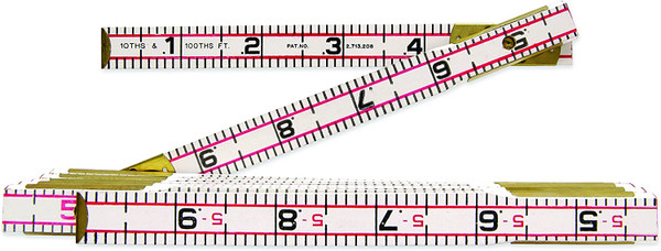 LUFKIN 2M ENGINEERS FOLDING WOOD RULE