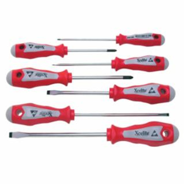 WELLER XCELITE® SCREWDRIVER 5PC SET ERGOHANDLES CDD