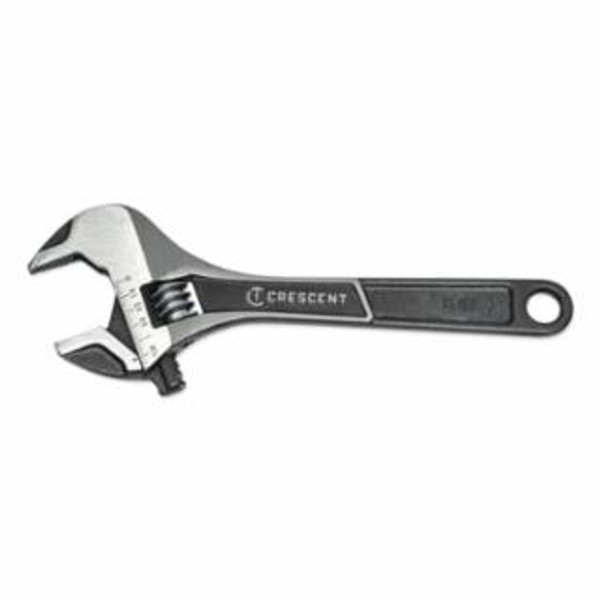 CRESCENT® WRENCH 8" ADJ WIDE JAW CARDED