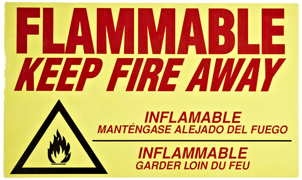 DECAL: FLAMMABLE-KEEP FIRE AWAY