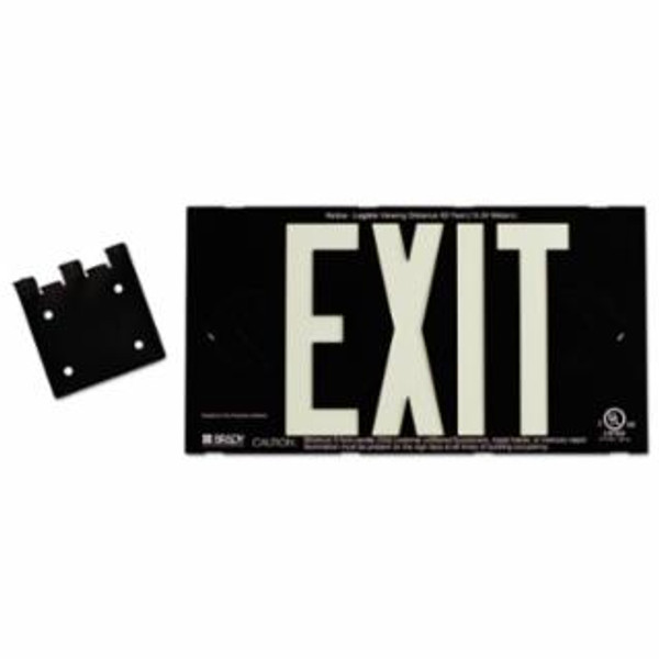 BRADY® PHOTOLUM EXIT SIGN DOUBLE SIDED W/MOUNT BKT