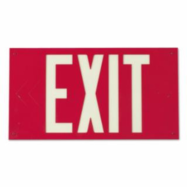 BRADY® RED PHOTOLUM EXIT SIGN WALL MOUNTED