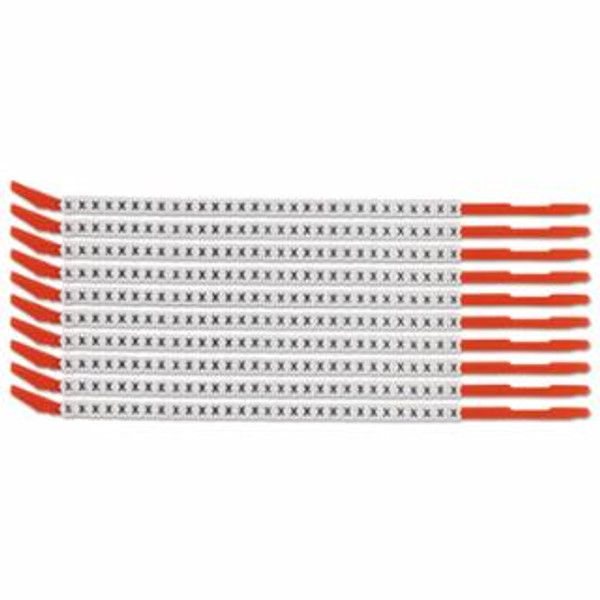 BRADY® CLIP SLEEVE WIRE MARKERS- LEGEND: X - 300/PK