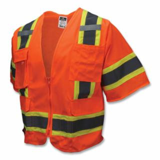 Radians SV63OXL 2Tone Surv Tpr/Cl3 Safety Vest-Org-XL