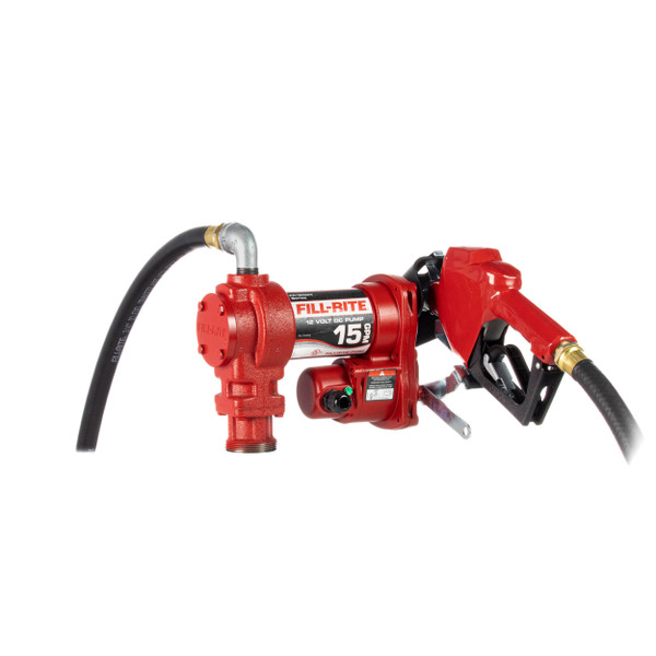 FILL-RITE 15 GPM 12V DC PUMP KIT WITH AUTO NOZZLE