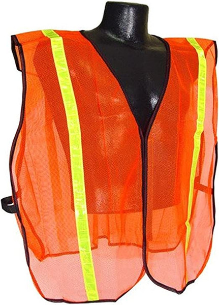 Radians SVO1-S/XL Non Rated Mesh Safety Vst/1" Tp-Org-S-XL