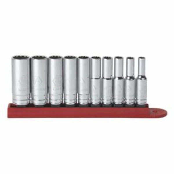 GEARWRENCH 10 PC. 1/4" DRIVE 12 POINT DEEP SAE SOCKET SET