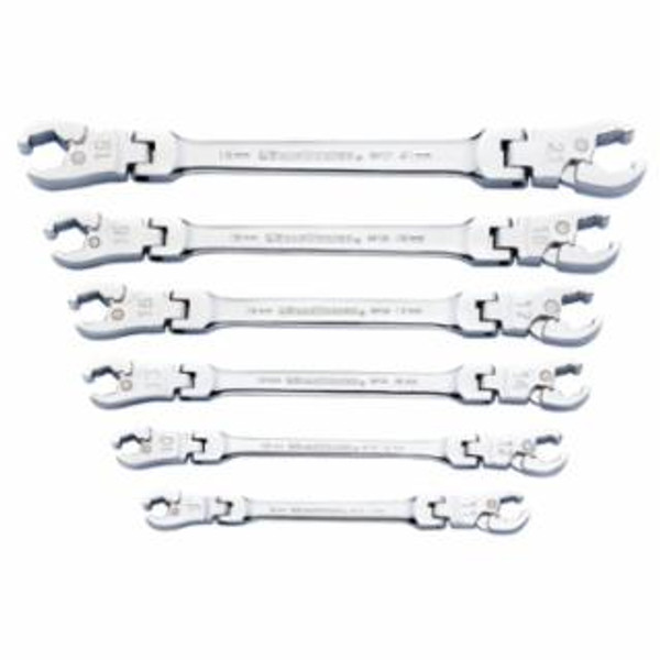 GEARWRENCH 6PC MET RATCHETING FLEXFLARE NUT WRENCH SET