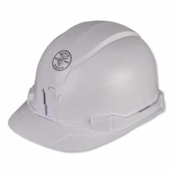 KLEIN TOOLS HARD HAT  NON-VENTED  FULL BRIM W/RECHG HDLP  WH