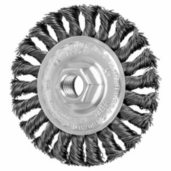 PFERD 4" STANDARD TWIST KNOT WHEEL .020 CS WIRE 5/8-11