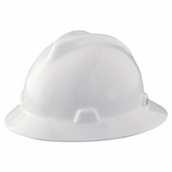MSA WHITE V-GARD SLOTTED HAT