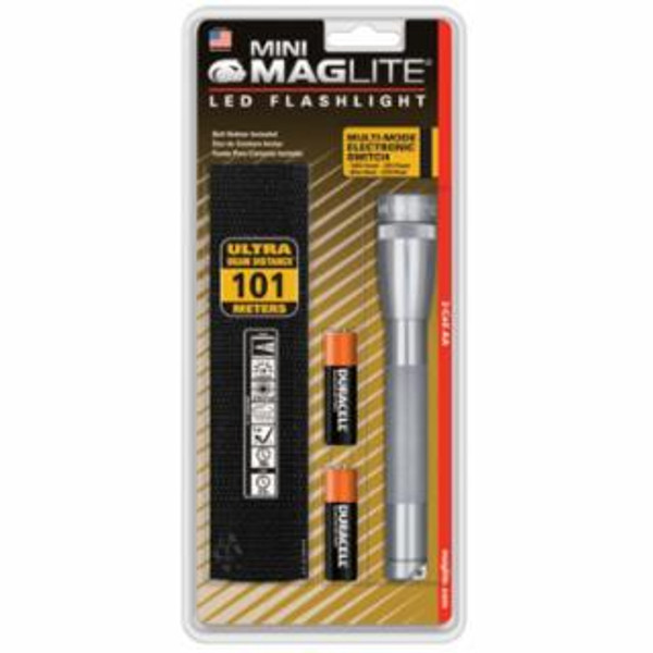 MAG-LITE 2 CELL AA MINI MAGLITELED W/HOLSTER-GRAY