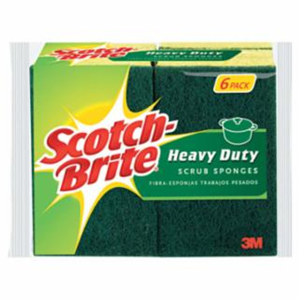 SCOTCH-BRITE MMM426 SPONGE HV DUTY 6/PK YL