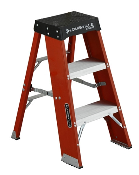 LOUISVILLE LADDER 3' FIBERGLASS INDUSTRIALSTEP STAND HEAVY DUTY