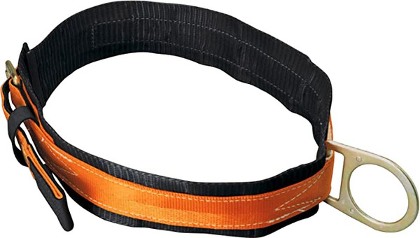 HONEYWELL MILLER BODY BELT W/SINGLE D-RIN;G & 3" BACK PAD