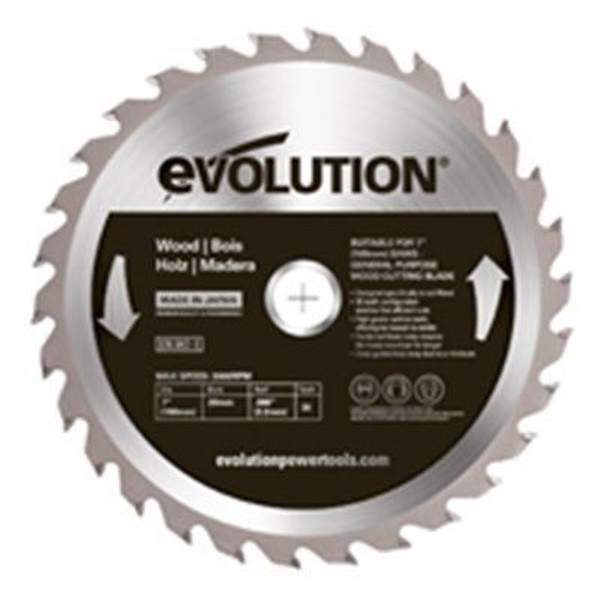 EVOLUTION WOOD CUTTING BLADE 7"