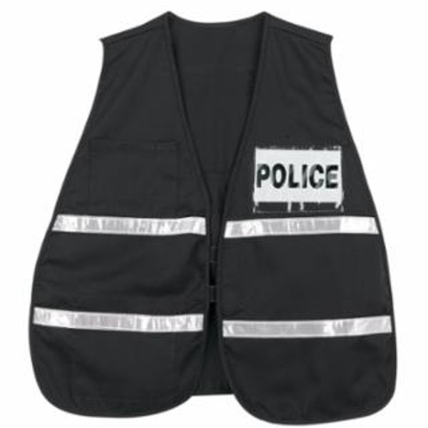 MCR SAFETY POLY- COTTON SAFETY VEST- 21" X 48"- BLACK