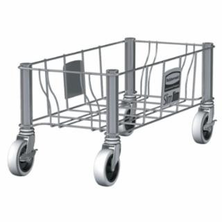 Rubbermaid Commercial 1968468 Slim Jim Stainless Steeldolly - Single (2 EA)