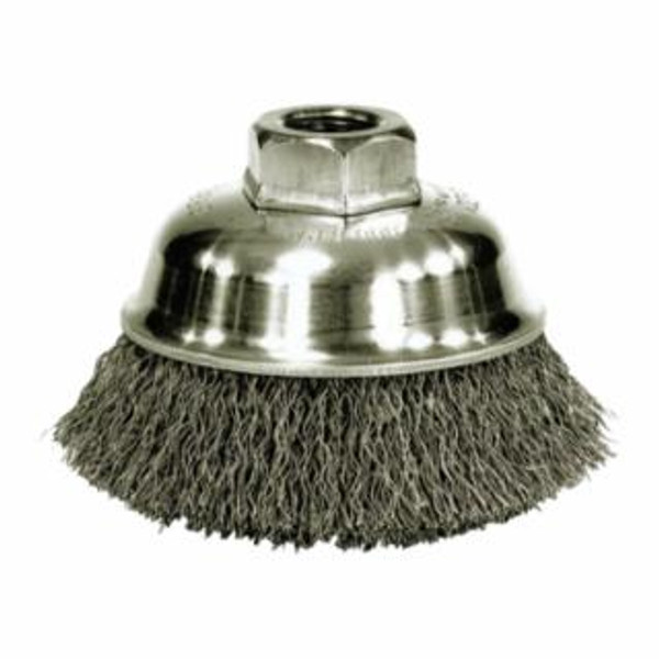 CR-4 .020 5/8-11 4"DIA CRIMPED WIRE CUP BR