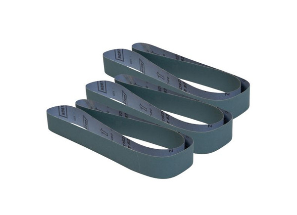 JET JT9-577520 2"x48" 60 Grit Zirconium Oxide Belts - 3pc set