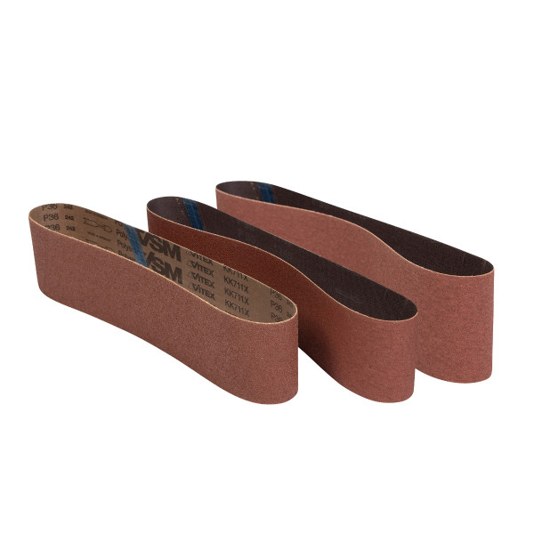 JET JT9-577534 4"x36" 36 Grit Aluminum Oxide Belts - 3pc set