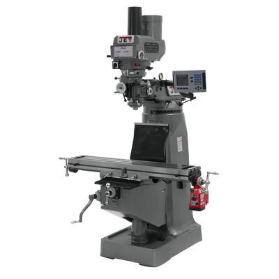 JET JT9-690125 JTM-4VS Mill With ACU-RITE 203 DRO With X-Axis Powerfeed and Power Draw Bar