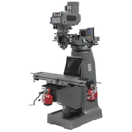 JET JT9-690197 JTM-4VS-1 Mill With X and Y-Axis Powerfeeds